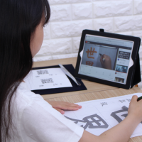 えんぴつの正しい持ち方・書き方の練習にもしっかり取り組む